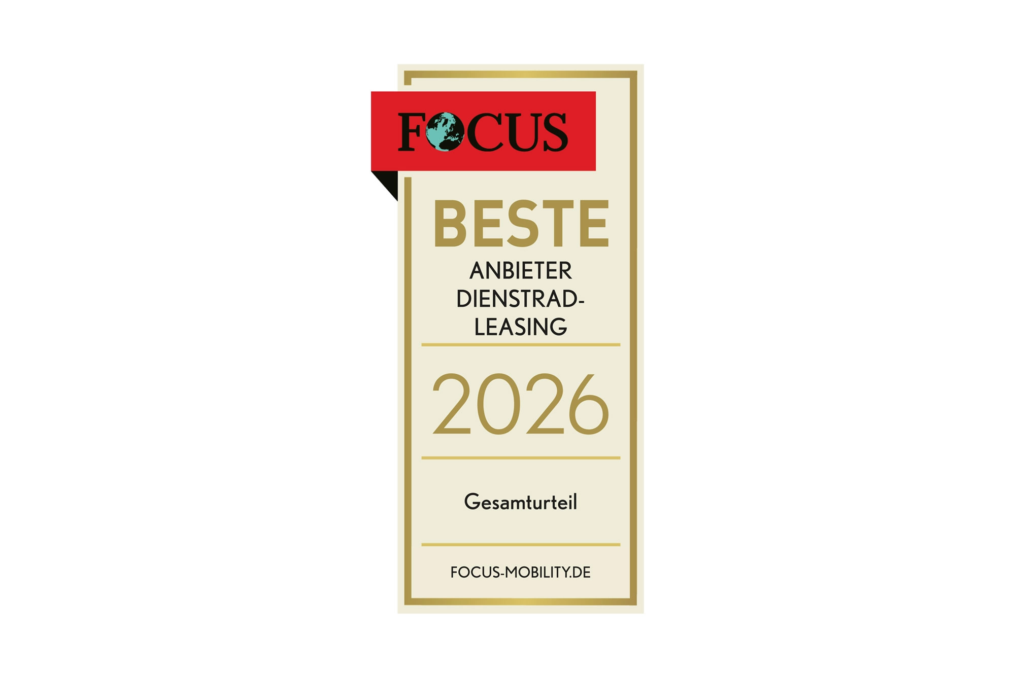 FOCUS Beste Anbieter Dienstradleasing 2026 Gesamturteil FOCUS Beste Anbieter Dienstradleasing 2026 Gesamturteil